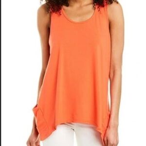 Johnny Was Vibrant Orange Tank Top